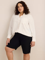 Savvy-Fit Cotton Bermuda Shorts