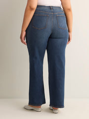 Classic-Fit Wide-Leg Mid-Rise Jean with Tummy Control - d/C JEANS