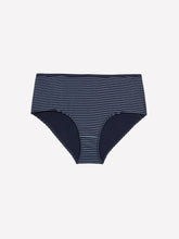 Navy Blue Cotton Full Brief with Stripes - tiVOGLIO
