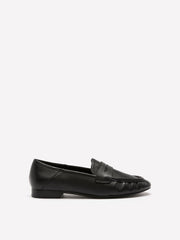 Extra Wide Width, Black Leather Loafer