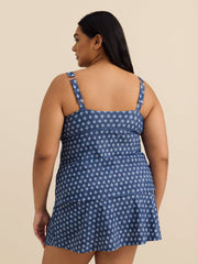 Printed Tanzania Tankini Top - Raisins Curve