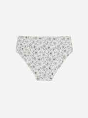 High-Cut Heather Cotton Brief with Dotted Floral Print - ti Voglio