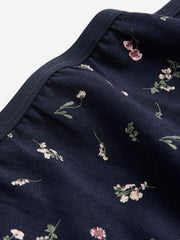 Blue Floral Cotton Brief - ti Voglio