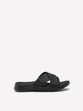 Wide Width, Go Walk Flex Crossband Slip-On Sandal - Skechers