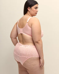 Pink Lace Full Brief - Déesse Collection