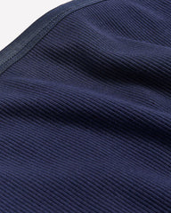 Cheeky Blue Ribbed Knit Brief - ti Voglio