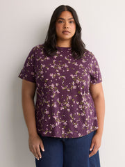 Curvy-Fit Short-Sleeve Crew-Neck Tee