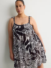 Pleated Sleeveless Onion-Skin Cover-Up Dress