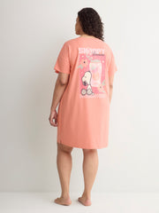 Pink Snoopy Short-Sleeve Sleepshirt - ti Voglio