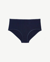 Deep Blue Rib Knit Full Brief - ti Voglio