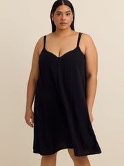 Nicole Black Sleeveless Cover-Up Dress - Body Glove