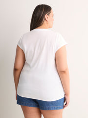 Straight-Fit Extended-Sleeve Crew-Neck Knit Top
