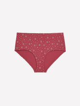 Red Cotton Full Brief with Heart Print - tiVOGLIO