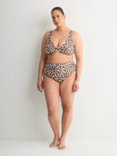Leopard High-Rise Swim Brief