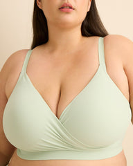 Wireless Padded Textured Aqua Lounge Bra - Déesse Collection