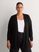Responsible, Black Straight Tunic Cardigan