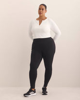 Responsible, Black Legging with Pockets - Active Zone