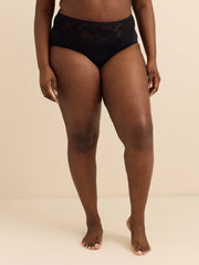 Essential Microfiber Brief with Lace - Déesse Collection