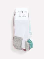 Ankle Socks with Extended Tab, Set of 3 - Active Zone