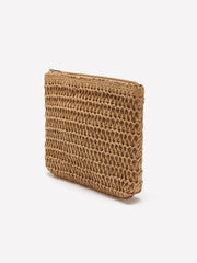 Paper Straw Clutch Bag