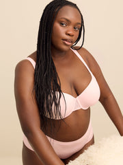 Breathable Padded T-Shirt Bra with Lace Trim - ti Voglio