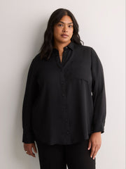 Silky Buttoned Down Tunic