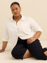 Cotton-Blend Savvy Pant with Pockets