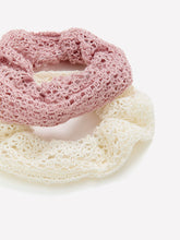 Crochet Hair Scrunchies, Set of 2