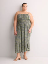 Sleeveless Smocked Waist Maxi Dress - Addition Elle