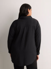 Silky Buttoned Down Tunic