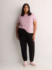 Responsible, Heather Purple Short-Sleeve T-Shirt with Mesh Inserts - Active Zone