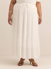 Pull-On Boho Maxi Skirt