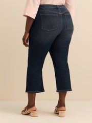 Mid-Rise Kick-Fit Flared Denim - Addition Elle