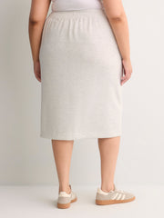 Heather Grey Pull-On Long Skirt - Active Zone