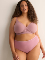 Wireless Rose Padded Textured Lounge Bra - Déesse Collection