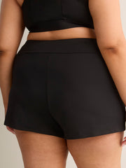 Black Stretch Basic Swim Short