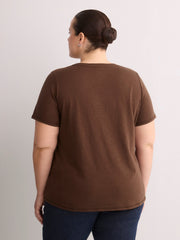 Curvy-Fit Short-Sleeve Crew-Neck Tee