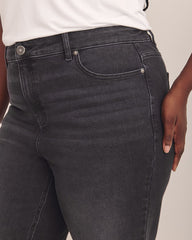 Black High-Rise Mom Jeans - Addition Elle