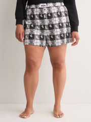 Plaid Pyjama Boxer with Dalmatian Print - Disney