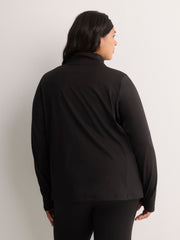 Responsible, Double Knit Mock-Neck Zipper Jacket - Active Zone