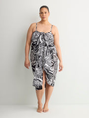 Printed Pareo With Tassels Details