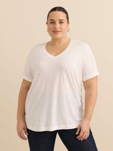 Responsible, Boyfriend-Fit V-Neck T-Shirt with Slits