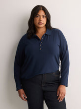 Responsible, Straight-Fit Long-Sleeve Ribbed Knit Polo Shirt