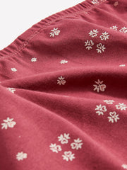 Red Cotton Full Brief with Heart Print - tiVOGLIO