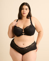 Unlined Underwire Lace Magnetic Front-Closure Bra - Déesse Collection