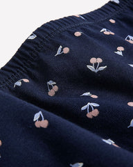 Navy High-Cut Cotton Brief with Cherry Print - ti Voglio