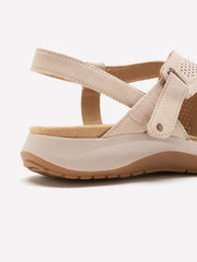 Wide Width, Nubuck Maelynn Gem Strappy Sandal - Clarks