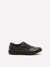 Wide Width, Carleigh Ray Black Leather Shoe - Clarks