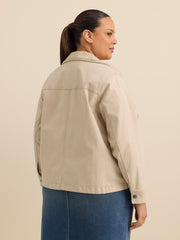Cotton Blend Barn Jacket