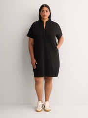 Short-Sleeve Mock-Neck Dress - Active Zone